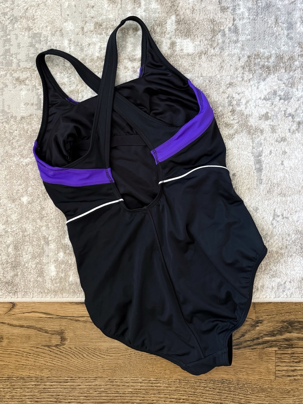 Lands End Black One Piece Swimsuit - Picture 2 of 3